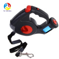 New design automatic retractable dog leash with flashlight